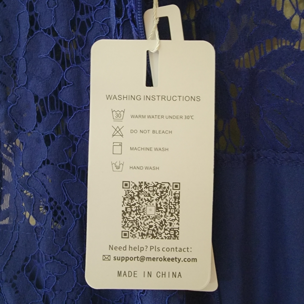 NWT Sleeveless Lace Midi Cocktail Dress Size L - Picture 4 of 5